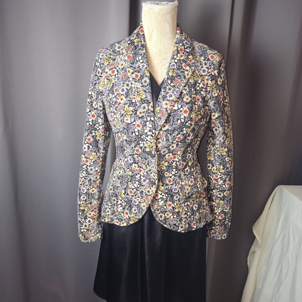Daughters of the Liberation Floral Blazer Jacket Women 6 Tailored